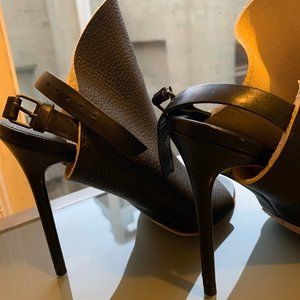 Balenciaga Open-toe leather glove sandal